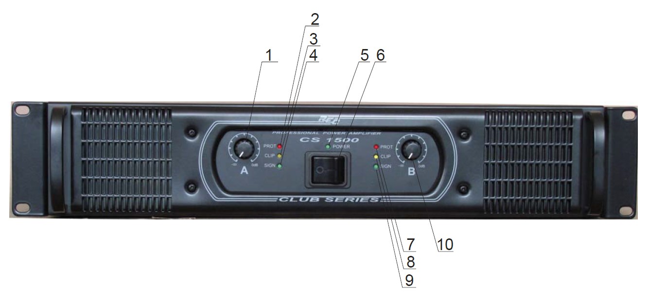 Схема конструкции усилители CS 1500 